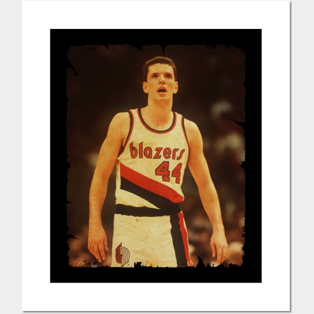 Drazen Petrovic - Vintage Design Of Basketball Wall Art by JULIAN AKBAR PROJECT